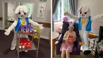 Leigh Residents get special Easter visit